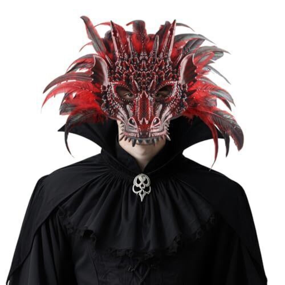 4135 Dragon Cosplay Mask for Halloween and Carnival Half Face Dragon Mask